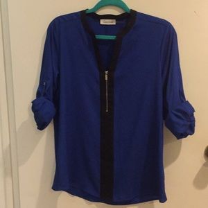 Almost new Calvin Klein royal blue shirt!